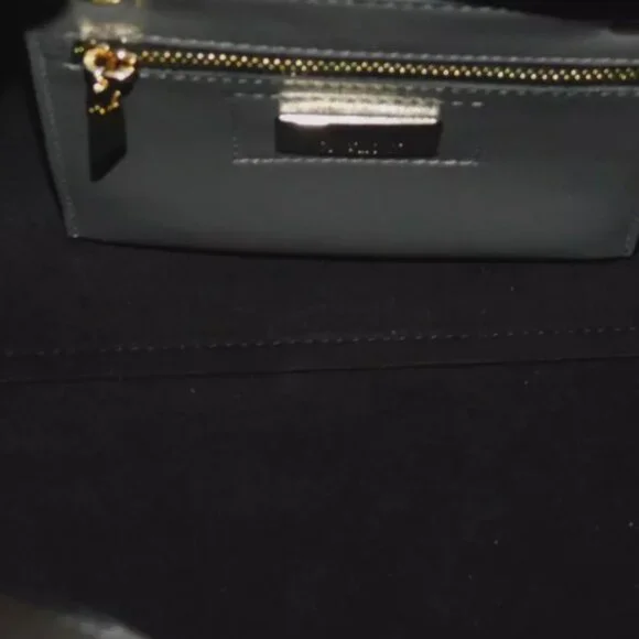 CLAUDIA FIRENZE Gray Leather Totes.  Made in Italy - Picture 5 of 5